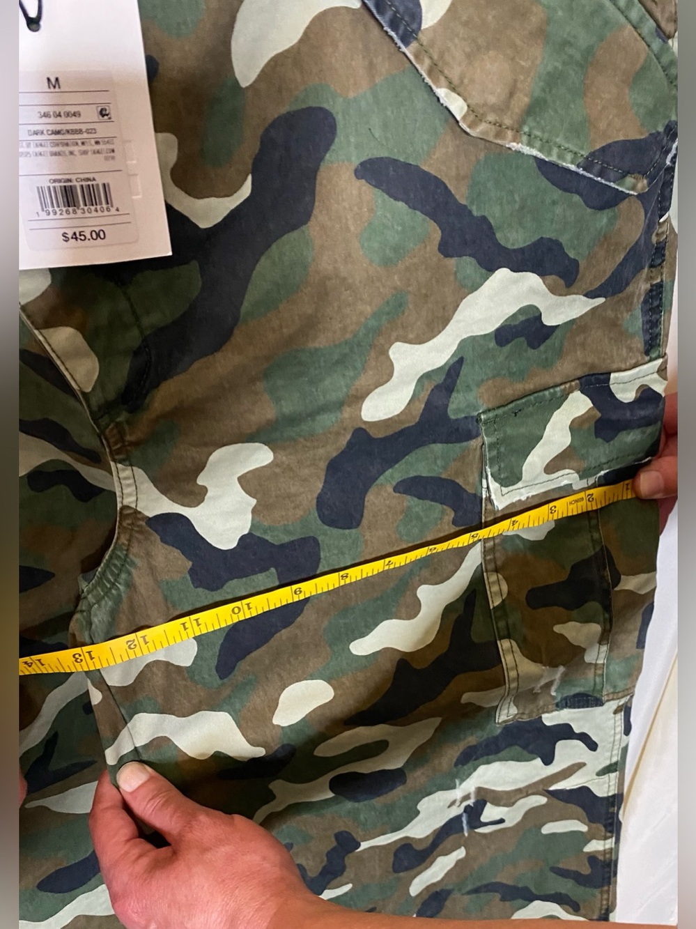 NWT KBB by KAHLANA Women's Mid-Rise Dark Camo 'The Cargo Jogger' Pants - Picture 8 of 12